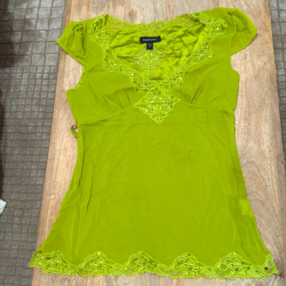 Vintage bebe silk blouse